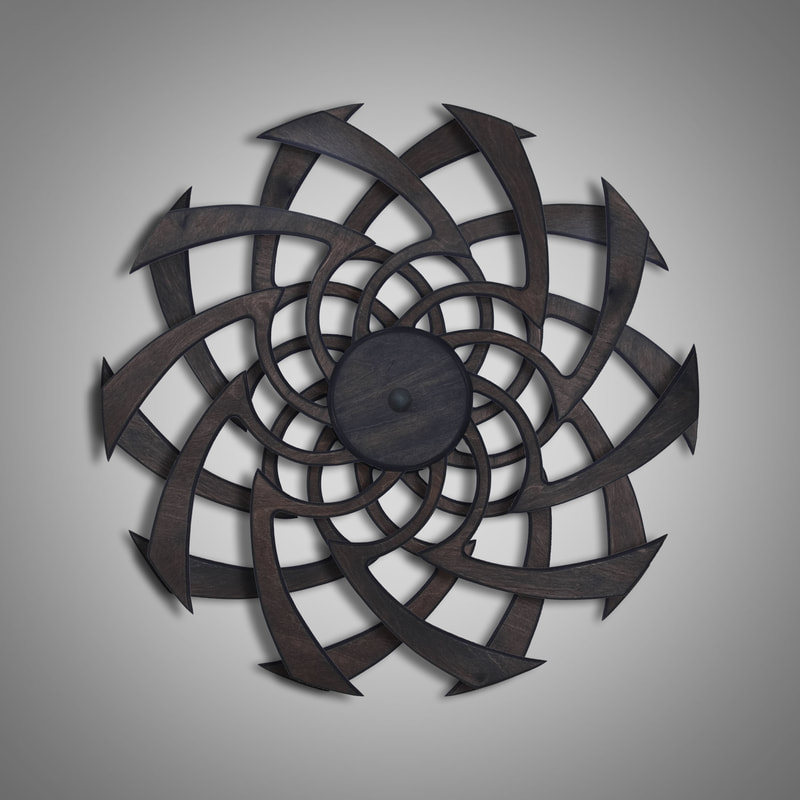 Kinetic Sculpture Flow Outer Rust by Ryan Kvande